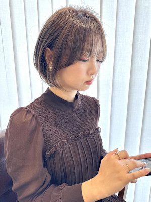 簡単スタイリングショートボブヘア