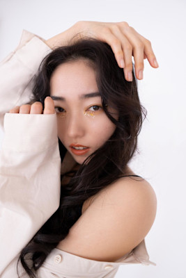 巻き下ろしヘア