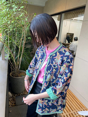 レイヤー/ショート/ボブ/白髪/白髪ぼかし/20代/30代