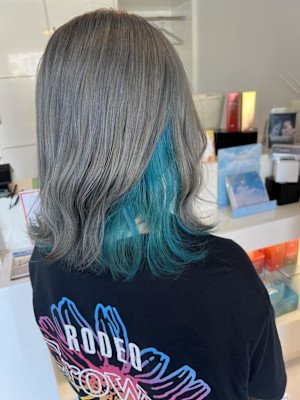 グレー×グリーン