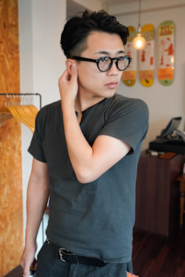 アップバングショート