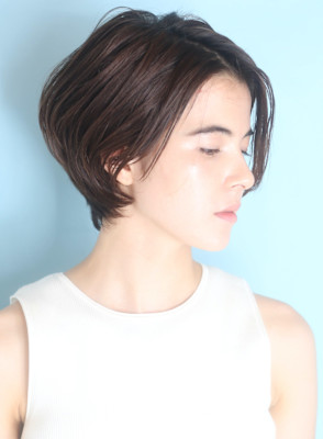 40代50代小顔前髪イメチェンアンブレラカラーショート