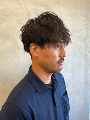 メンズパーマ/メンズカット/眉カット/ナチュラルパーマ【博】