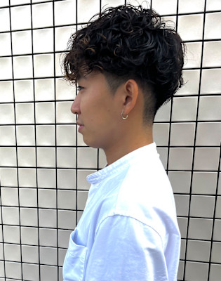 あなたの似合うがわかる！メンズ　2ブロックショートパーマ