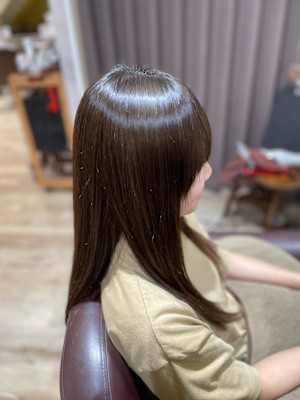 天使の輪の縮毛矯正