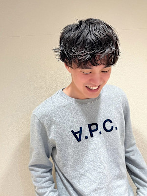 くせ毛風ゆるめパーマ