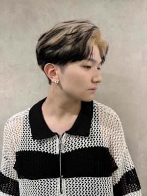 miu&清水大誠　エンドカラー　韓国ヘア