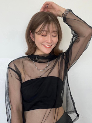 簡単アレンジ☆切りっぱなしボブミディ