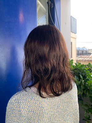 〈木賀　絵莉子〉コテ巻き風ケアパーマ