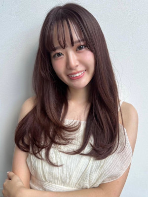 大人かわいいレイヤーカット盛れる顔周りカット