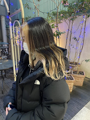 前髪/アンブレラカラー/こなれミディ/イメチェン/ウェーブ