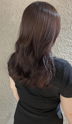 傷みも最小限インナーカラー【ワイン、バイオレット】