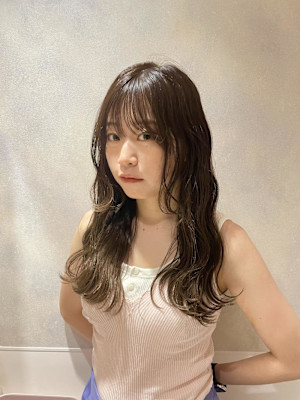 オリーブカラー/透明感カラー/オリーブベージュ