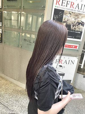 前髪/アンブレラカラー/こなれミディ/イメチェン/ウェーブ