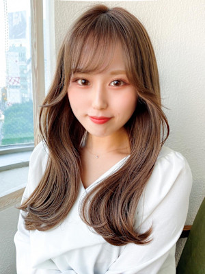 30代/40代/レイヤーカット/前髪/イメチェン/韓国ヘア