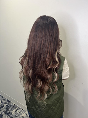 秋カラー！ボルドー×インナーカラー