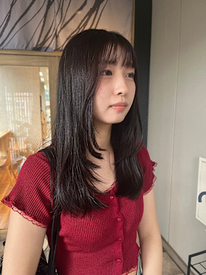 ロング ピンクブラウン