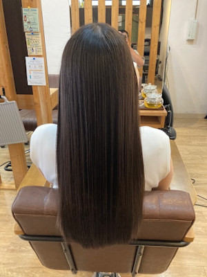 お客様髪質改善データ1416（酸熱ストレート）