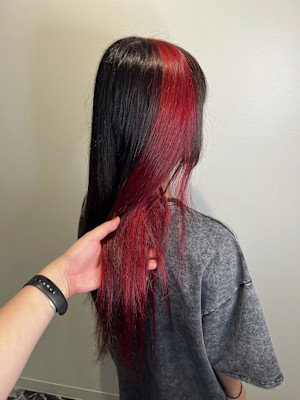 レッド系エクステも作成可能！