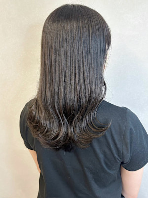 透明感カラーシアーグレージュ＊ブリーチなしニュアンスカラー