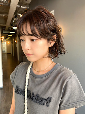 《kitin吉祥寺》ボブパーマ　パーマ　耳掛けヘア