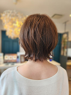 伸ばし中にも♪ひし形ボブ