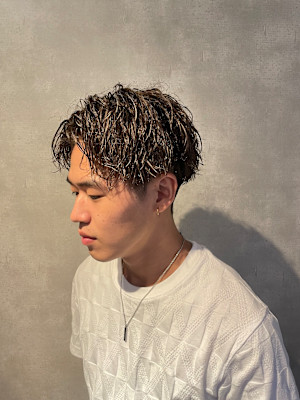 センターパート×ツイスパ