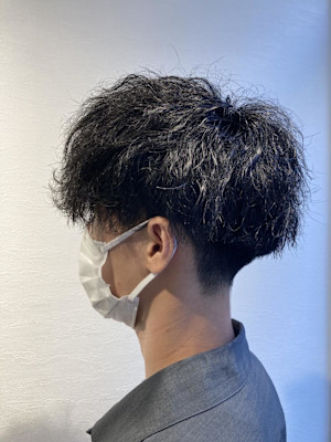 メンズパーマ/波巻き/スパイラル