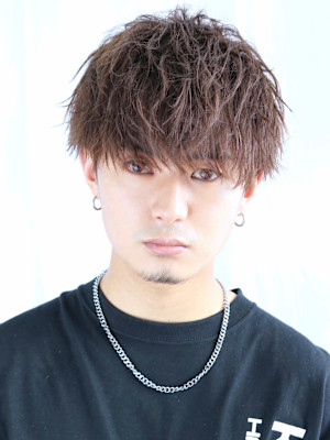 ソフトツイストパーマ　マッシュ　福岡　大名　無造作ヘア