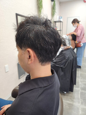 メンズカット/パーマ/グレイカラー/鎌取駅/韓国風/白髪染め