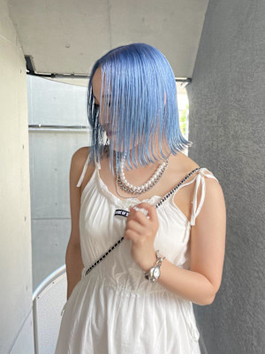 ペールブルー/水色/ハイトーン/ブリーチ