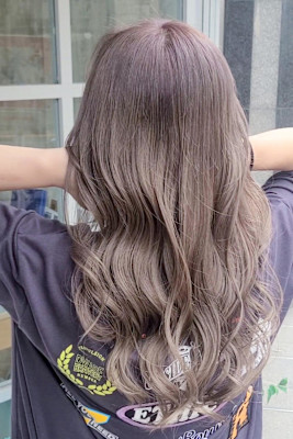★透明感 大人カールハイライトカラーミルクティーベージュ美髪