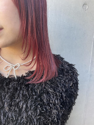 ピンクカラー/チェリーレッド/ハイトーン/ブリーチ