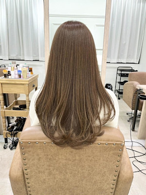 前髪/アンブレラカラー/こなれミディ/イメチェン/ウェーブ