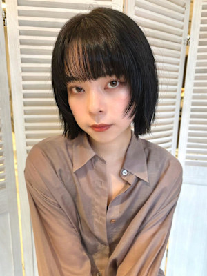 ボブ/ショートボブ/フレンチガーリー/ベージュ