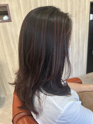 ナチュラルピンクハイライト