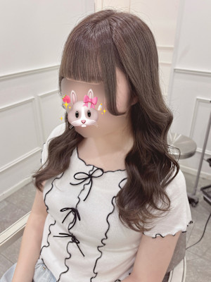 ぱっつん前髪×流しバング＊まゆ