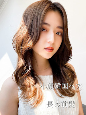 【艶感★シースルーバング】韓国 髪型 大人可愛いウェーブ巻き