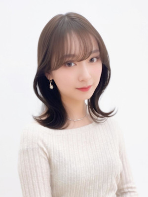 大人ガーリー透明感髪質改善ニュアンスカラーくすみカラー