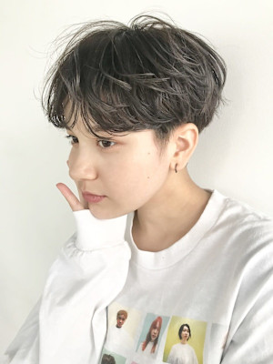 kos/二子玉川3分/ボブ/ ショート/パーマ/クレイカラー