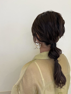 ダウンヘアアレンジ