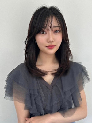 ミディアム韓国風レイヤー