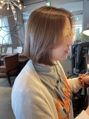 エクリュラテ/ベージュ/ボブ