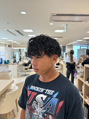 メンズパーマ/メンズカット/波巻きパーマ