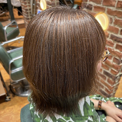 【さすだ】ハイライトなしの白髪ぼかしカラー