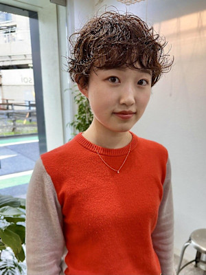 マッシュショート/パーマ/ショートパーマ/ショート/下北沢