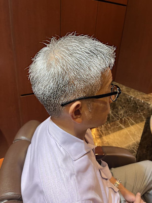 銀座　理容室　ショートスタイル　メンズカット