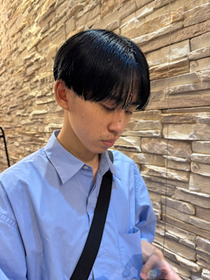 あなたの似合うがわかる！メンズシースルーマッシュ　ショート