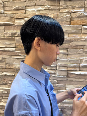 あなたの似合うがわかる！メンズシースルーマッシュ　ショート