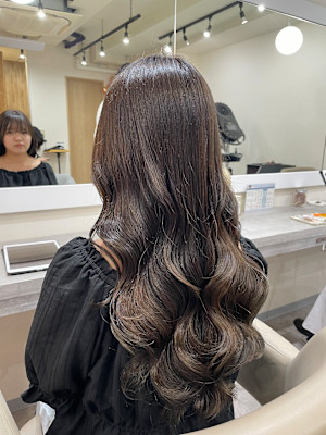 艶感！しっかりカール韓国風パーマ